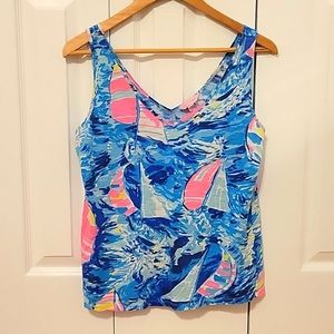 Lilly Pulitzer Gigi Tank Hey Bay Bay
